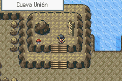 Escalera y objeto en la planta subterránea de Cueva Unión